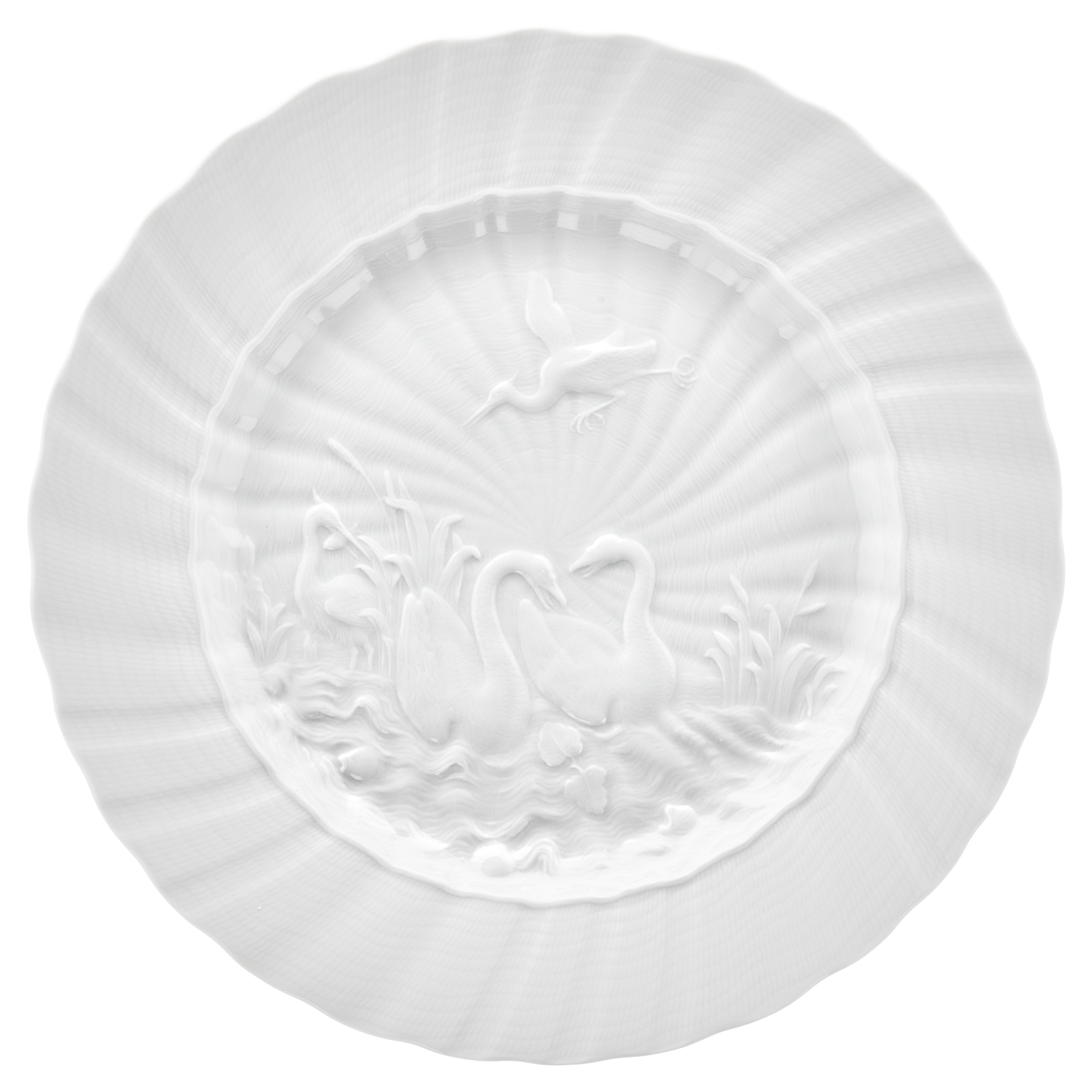 MEISSEN Swan Service Dinner Plate, large