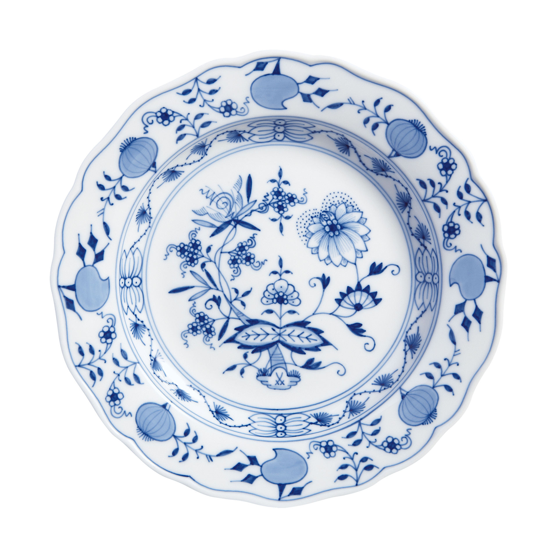 MEISSEN New Cutout Blue Onion Dessert Plate