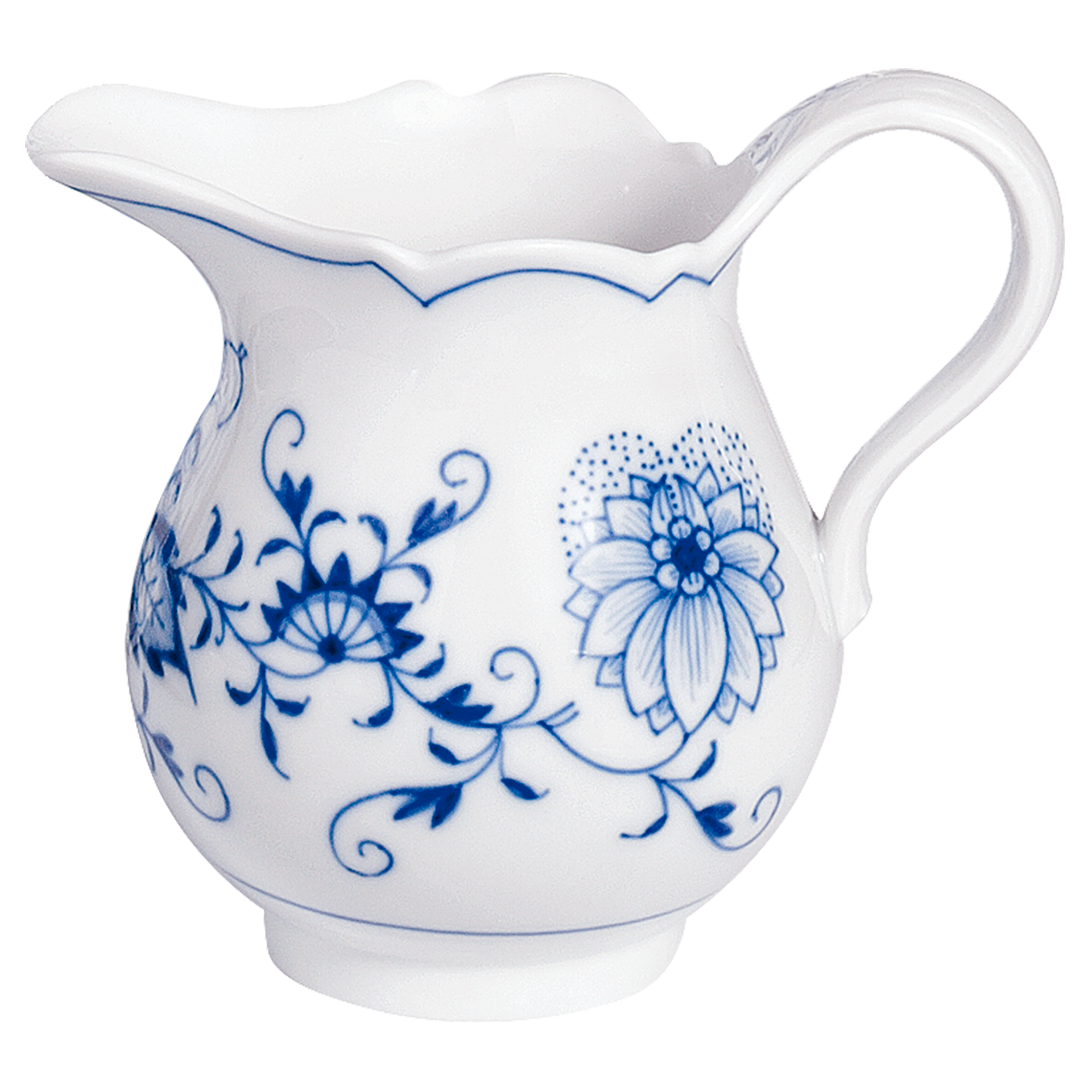 MEISSEN New Cutout Blue Onion Creamer