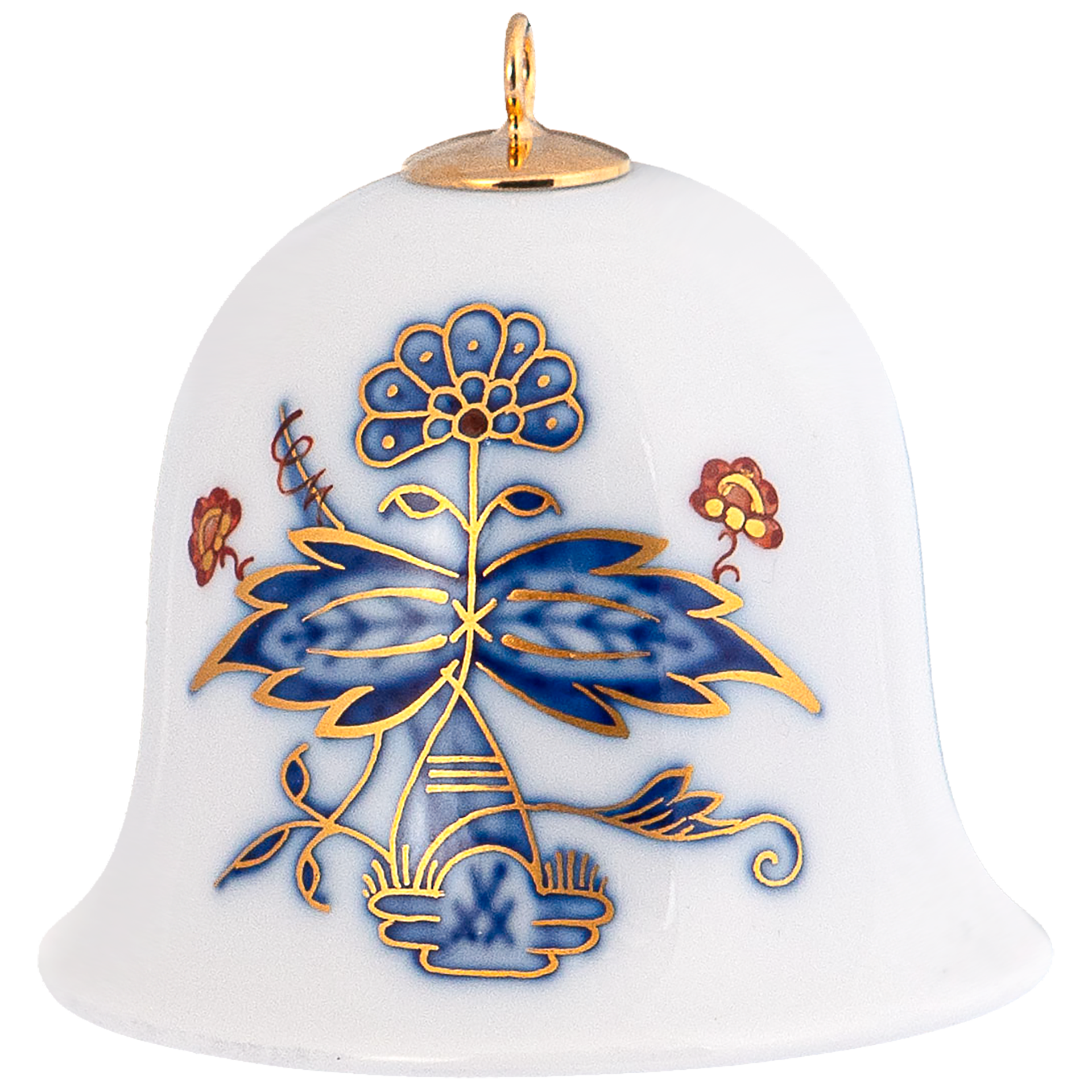 マイセン　クリスマスベル MEISSEN Tree Decoration Miniature Bell, Noble Blue