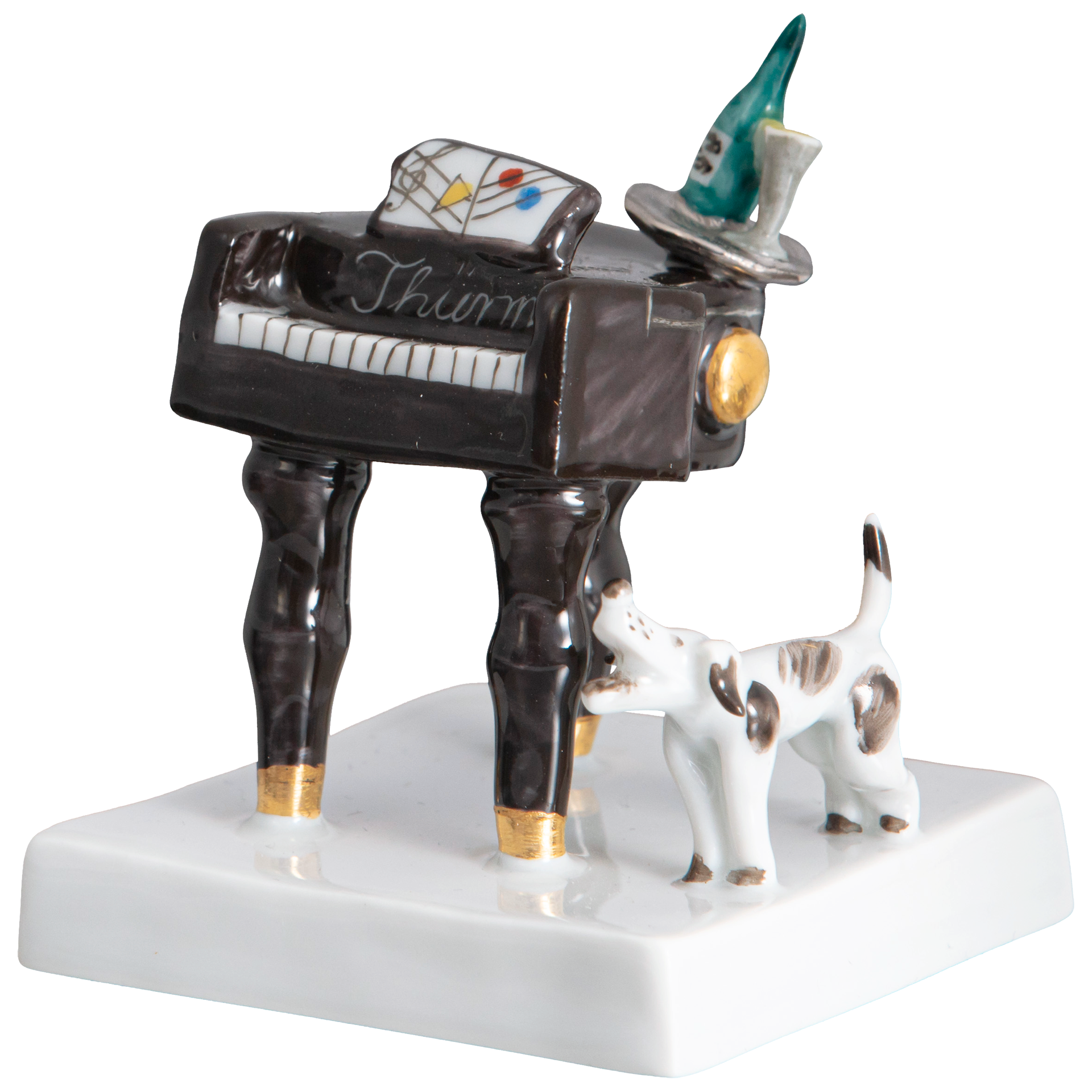 MEISSEN Band of Clowns Piano to Clown