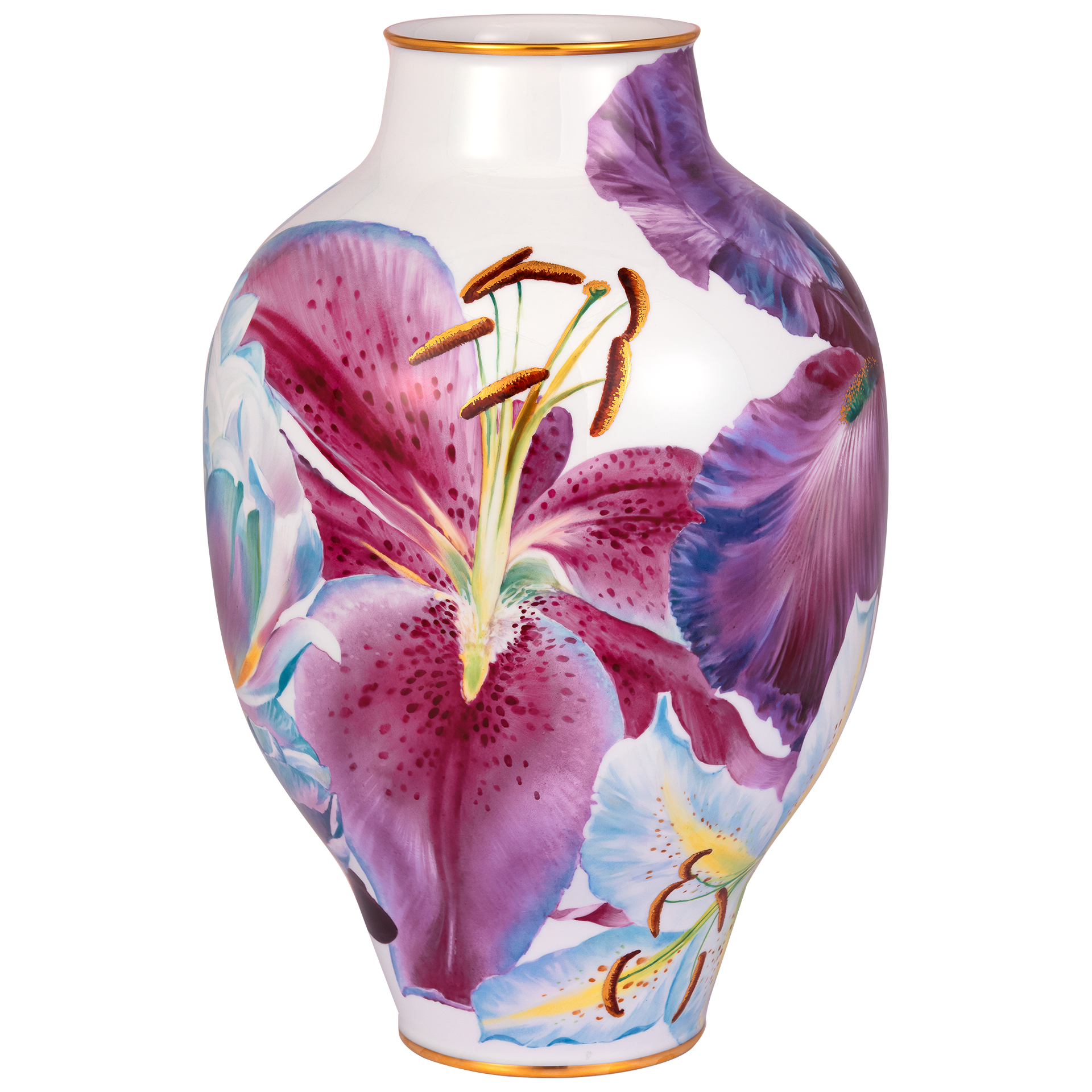 MEISSEN Limited Masterworks Vase Bloom Garden - Pink Lily