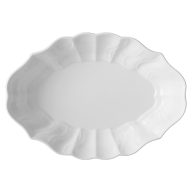 Serving dish, medium, Shape "New Cutout", white, L 26 cm