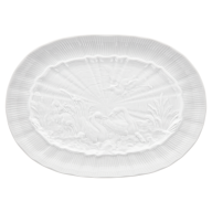 Platter, oval, Shape "Swan Service", white, L 34 cm