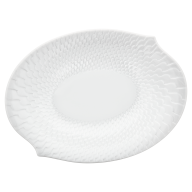 Serving dish, small, Shape "Waves Relief", white, L 21,5 cm