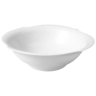 Bowl, medium, Shape "Waves Relief", white, ø 21,5 cm