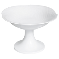 Bowl on foot, Shape "Waves Relief", white, H 14 cm