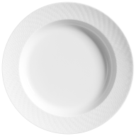 Soup Plate, Shape "No 41 Waves Relief", white, Ø 23 cm