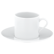 Espresso cup & saucer, form "No 41 Casa", white, V 0,05 l