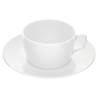 Coffee cup & saucer, Shape "MEISSEN® Cosmopolitan", white, V 0,25 l