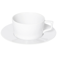 Tea cup & saucer, Shape "No 41", white, V 0,15 l