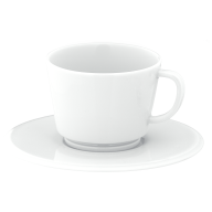 Espresso cup & saucer, Shape "Vitruv", white, V 0,1 l