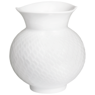 Vase, Shape "Waves Relief", white, H 13,5 cm