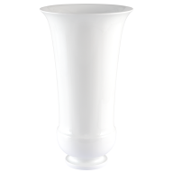 Goblet vase, white, H 41,5 cm