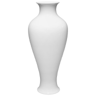 Vase, white, H 47 cm