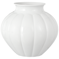 Vase, "Landscape ", medium, white, H 17 cm