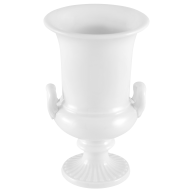 Amphora vase, white, H 14 cm