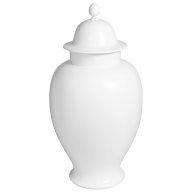 Vase, white, H 49 cm