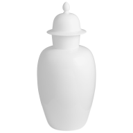 Vase, white, H 53 cm