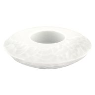 Tealight holder, hand axe series, white, Ø 10,5 cm