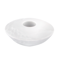 Candle stick, small, hand axe series, white, H 3,4 cm