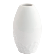 Candle stick, medium, hand axe series, white, H 11 cm