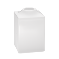 Candlestick, medium, Shape "MEISSEN® Cosmopolitan", white, H 8,5 cm