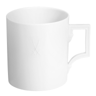 Mug, relief trademark, Shape "Berlin", white, V 0,25 l