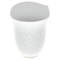 Mug, Shape "Waves Relief", white, V 0,25 l
