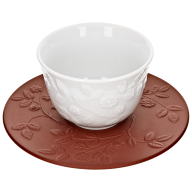Tea bowl & saucer, white, V 0,05 l