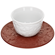 Tea bowl & saucer, white, V 0,05 l