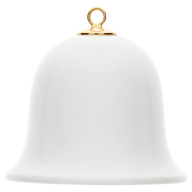 Bell, white, H 5 cm