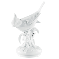Bird, white, H 16 cm