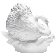 Swan, white, H 36 cm
