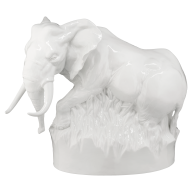Elephant, white, H 33 cm