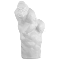 Gorilla, white, H 16,5 cm