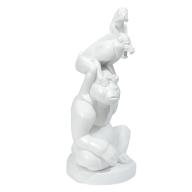 Monkey group Three monkeys, large, white, H 41 cm