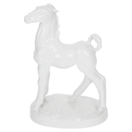 Horse Foal, white, H 19 cm