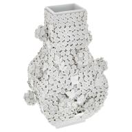 Vase, white, H 25 cm