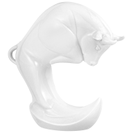 Chinese Zodiac Sign Buffalo, white, H 13 cm