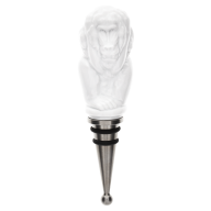 Bottle Stopper, "MEISSEN Bottle Tops", Hear No Evil, white, H 13,5 cm