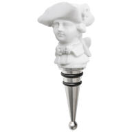 Bottle Stopper, "MEISSEN Bottle Tops", Cavalier, white, H 11 cm