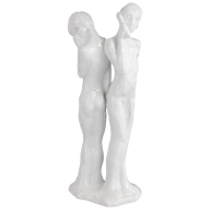 Mobile phone pair, white, H 32 cm