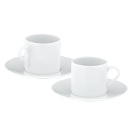 Espresso set, 4-pcs, Shape "No 41 Casa", white