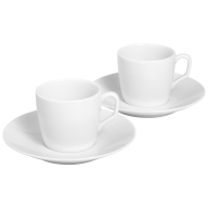 Espresso set, 4-pcs, Shape "MEISSEN® Cosmopolitan", white
