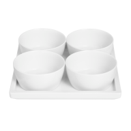 Dip bowls set, 5-pcs, Shape "MEISSEN® Cosmopolitan", white