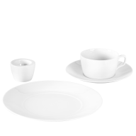 Breakfast set, 3-pcs, Shape "MEISSEN® Cosmopolitan", white
