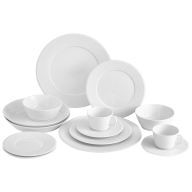 Starter set, 14-pcs for 2 persons, Shape "Vitruv Graphic", white