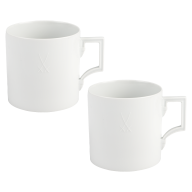 Big mug set, 2-pcs, Shape "Berlin", white