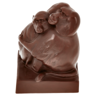 Group of monkeys, Boettger Stoneware, H 10,5 cm